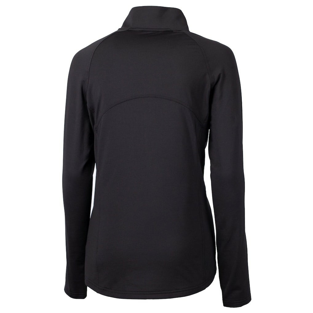 Washington Commanders Cutter & Buck Women's Helmet Logo Adapt Eco Knit Stretch Recycled Half-Zip Pullover Top - Black cheap