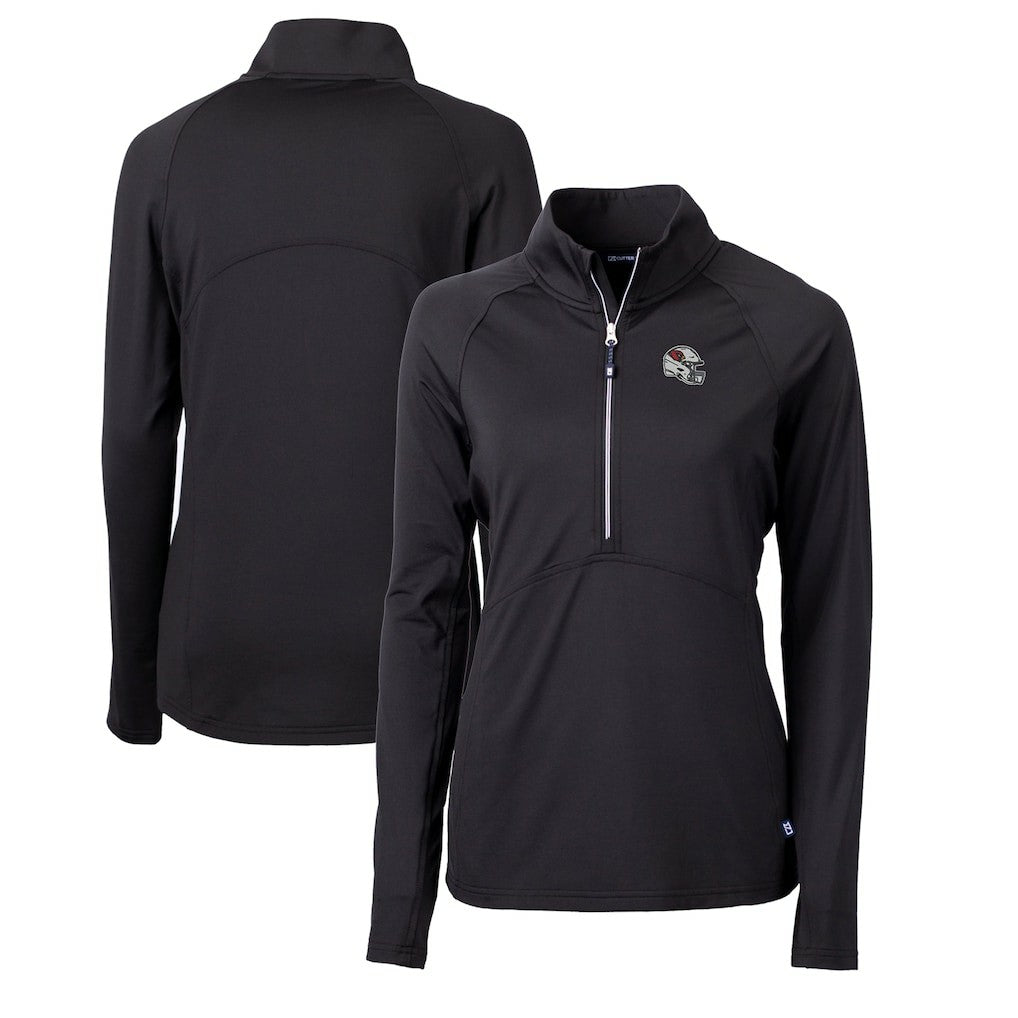 Arizona Cardinals Cutter & Buck Women's Helmet Logo Adapt Eco Knit Stretch Recycled Half-Zip Pullover Top - Black discount