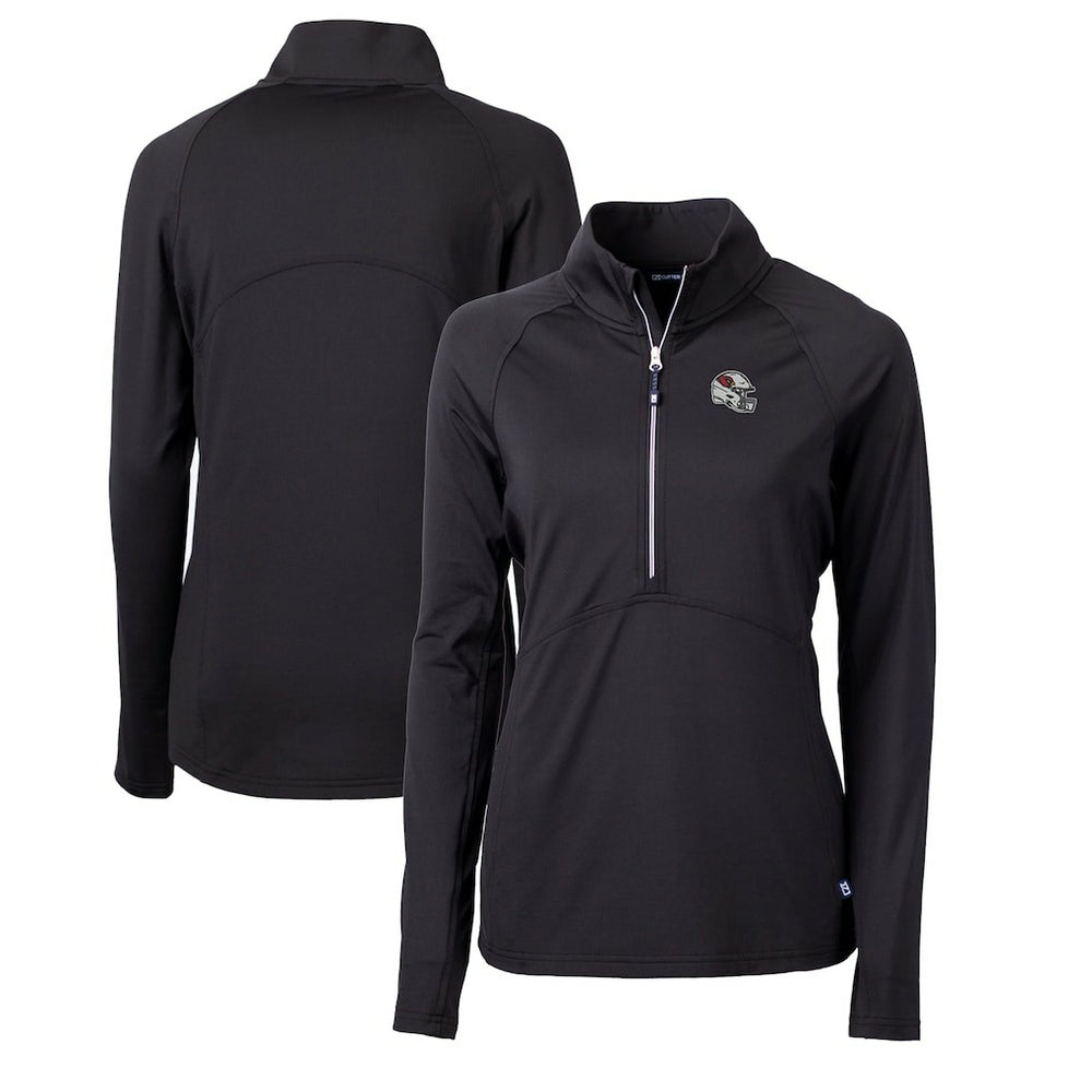 Arizona Cardinals Cutter & Buck Women's Helmet Logo Adapt Eco Knit Stretch Recycled Half-Zip Pullover Top - Black discount