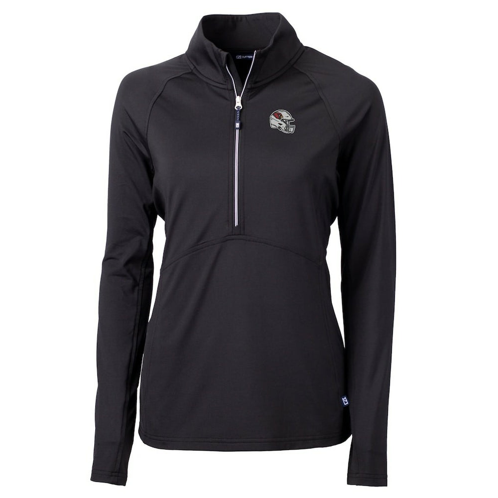 Arizona Cardinals Cutter & Buck Women's Helmet Logo Adapt Eco Knit Stretch Recycled Half-Zip Pullover Top - Black discount