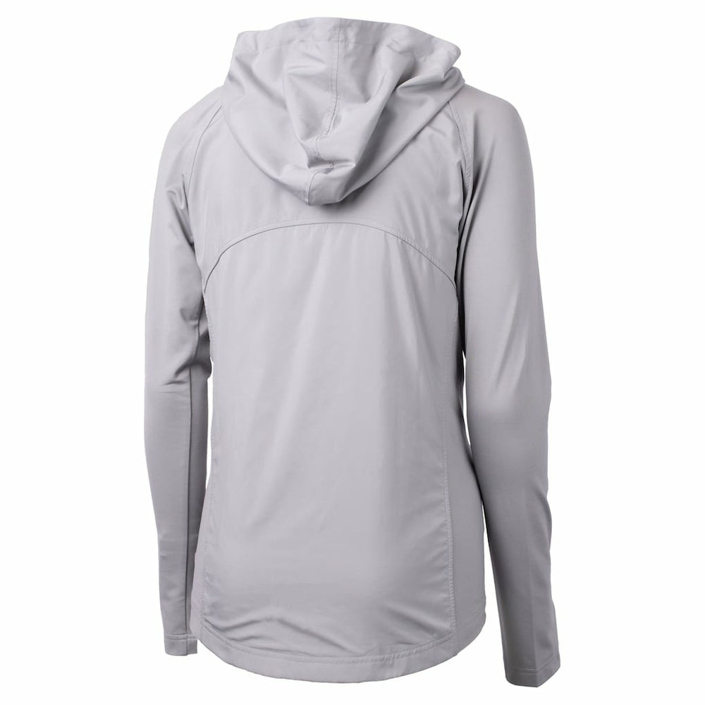 Minnesota Vikings Cutter & Buck Women's Helmet Logo Adapt Eco Knit Hybrid Recycled Full-Zip Hoodie - Heather Gray discount