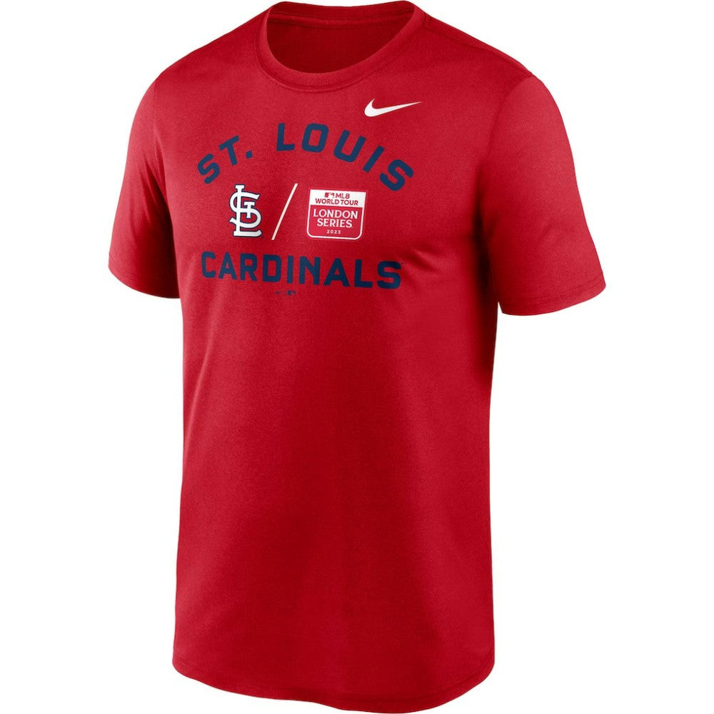 St. Louis Cardinals 2023 MLB World Tour: London Series Legend Performance T-Shirt Red