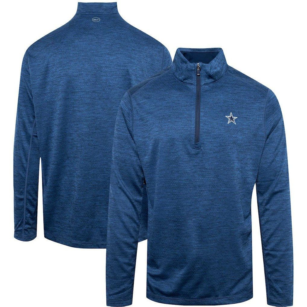 Dallas Cowboys Vineyard Vines Star Sankaty Quarter-Zip Jacket - Navy sale