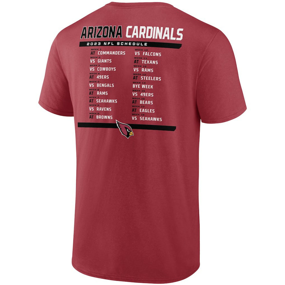 Arizona Cardinals Two-Pack 2023 Schedule T-Shirt Combo Set - Cardinal/White for sale