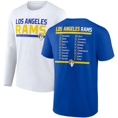 Los Angeles Rams Two-Pack 2023 Schedule T-Shirt Combo Set - Royal/White online