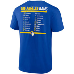 Los Angeles Rams Two-Pack 2023 Schedule T-Shirt Combo Set - Royal/White online