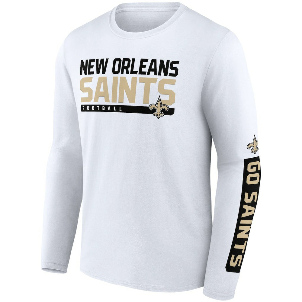 New Orleans Saints Two-Pack 2023 Schedule T-Shirt Combo Set - Black/White on sale