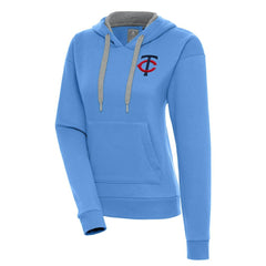 Minnesota Twins Antigua Women's Victory Pullover Hoodie Light Blue