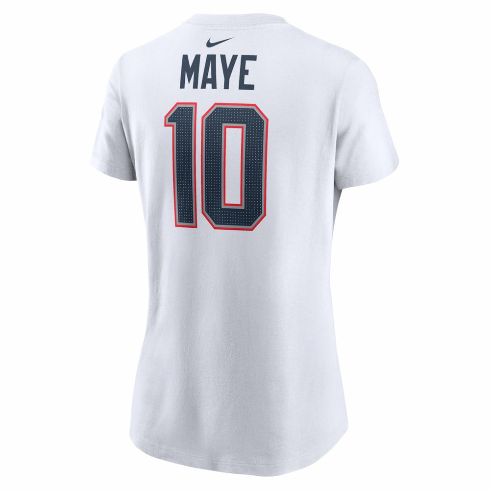 Drake Maye New England Patriots Women's Player Name & Number T-Shirt - White discount