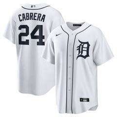 Miguel Cabrera Detroit Tigers Home Retired Player Replica Jersey White