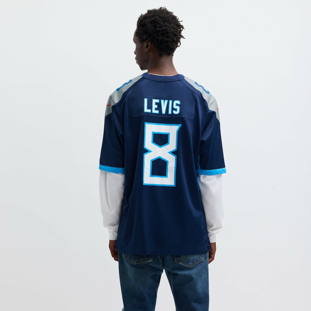 Will Levis Tennessee Titans Game Jersey - Navy cheap