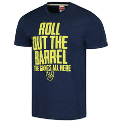 Milwaukee Brewers Homage Gangs All Here Hyper Local Tri-Blend T-Shirt Navy