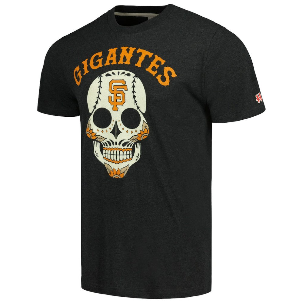 San Francisco Giants Homage Gigantes Hyper Local Tri-Blend T-Shirt Charcoal
