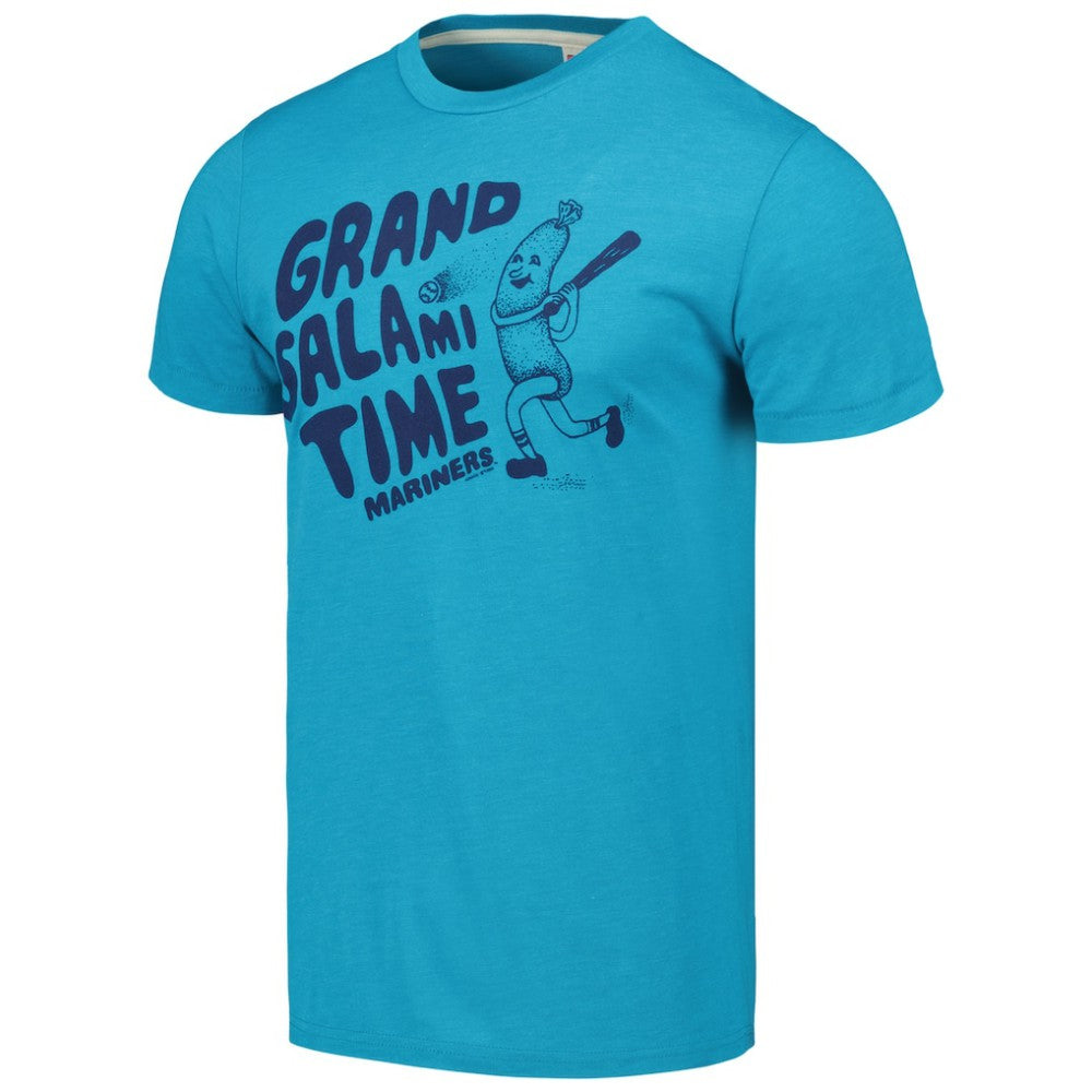 Seattle Mariners Homage Grand Salami Time Hyper Local Tri-Blend T-Shirt Teal