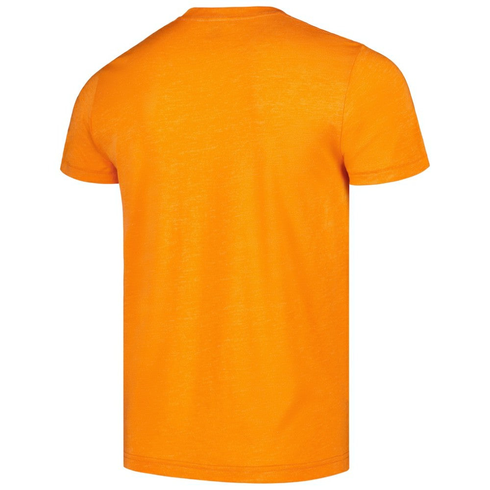 Detroit Tigers Homage Doodle Collection The Corner Tri-Blend T-Shirt Orange