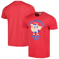 Philadelphia Phillies Homage Doodle Collection Macho Row Tri-Blend T-Shirt Red