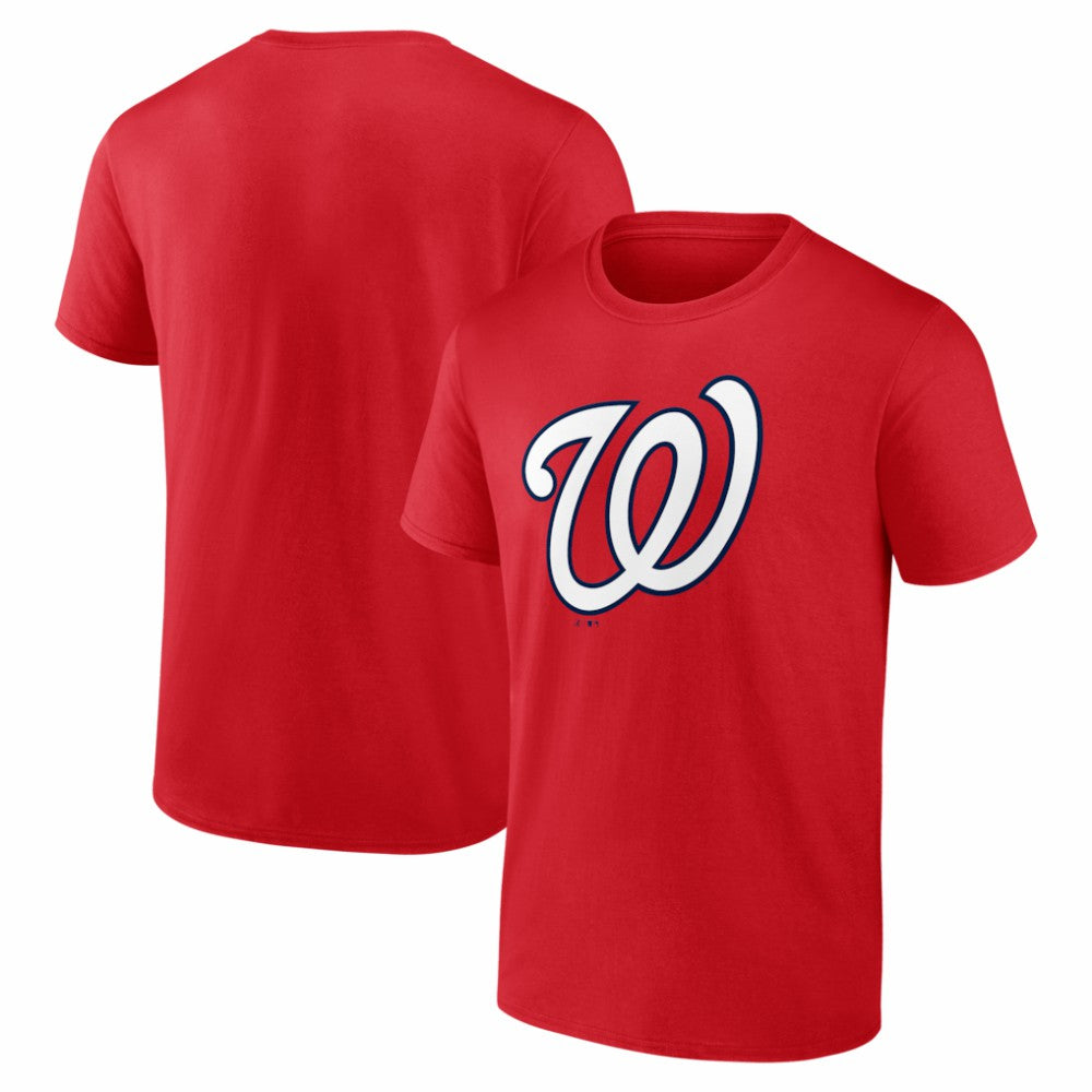 Washington Nationals Logo Athletic Official Logo T-Shirt Red