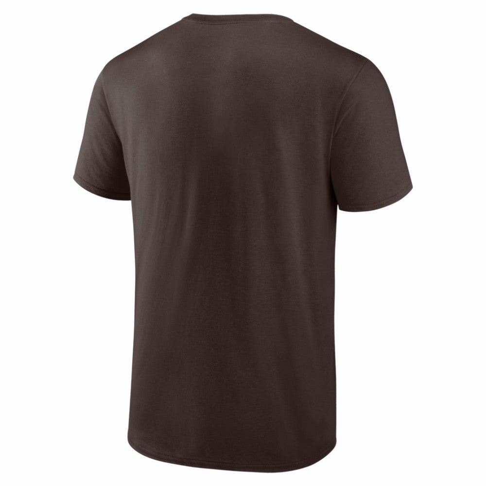 San Diego Padres Logo Athletic Official Logo T-Shirt Brown