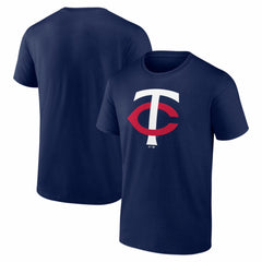 Minnesota Twins Logo Athletic Official Logo T-Shirt Navy