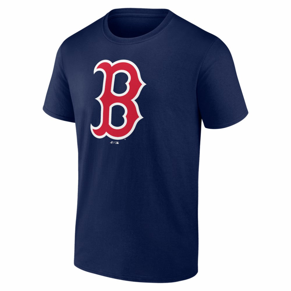Boston Red Sox Logo Athletic Official Logo T-Shirt Navy