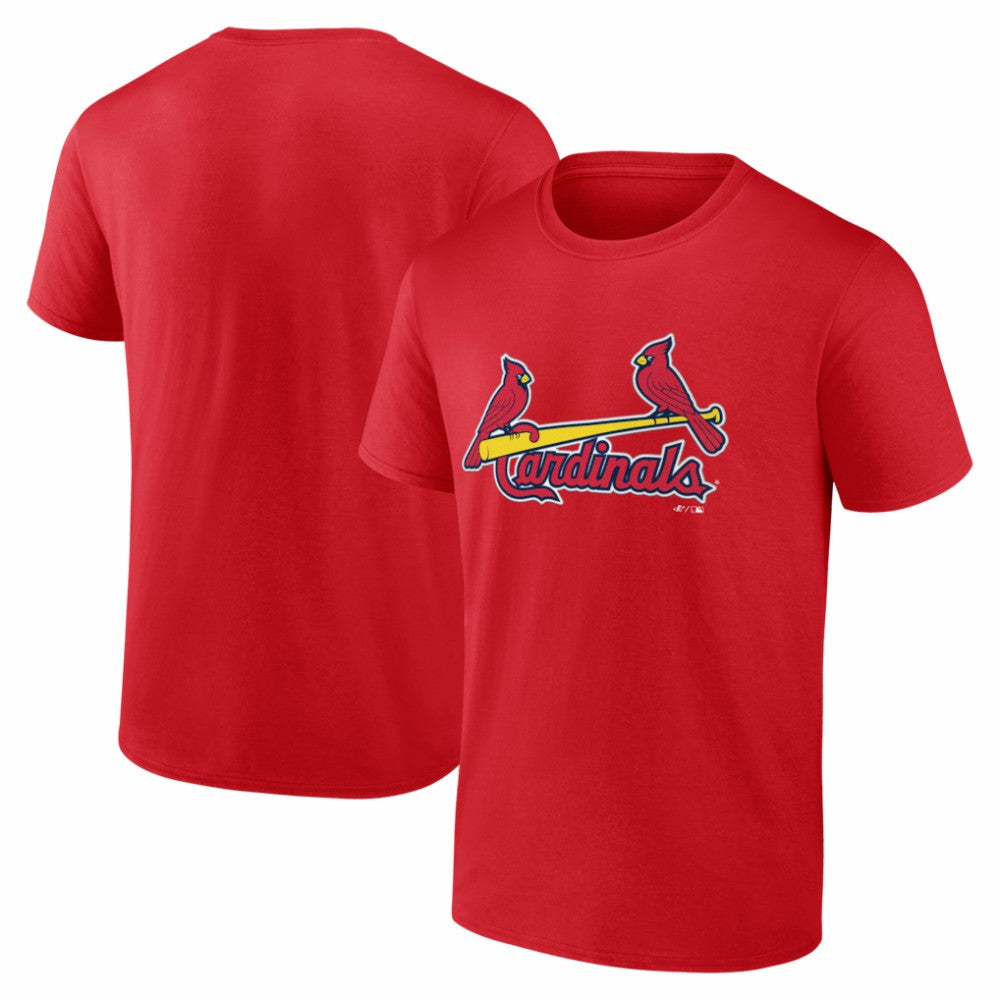 St. Louis Cardinals Logo Athletic Wordmark T-Shirt Red