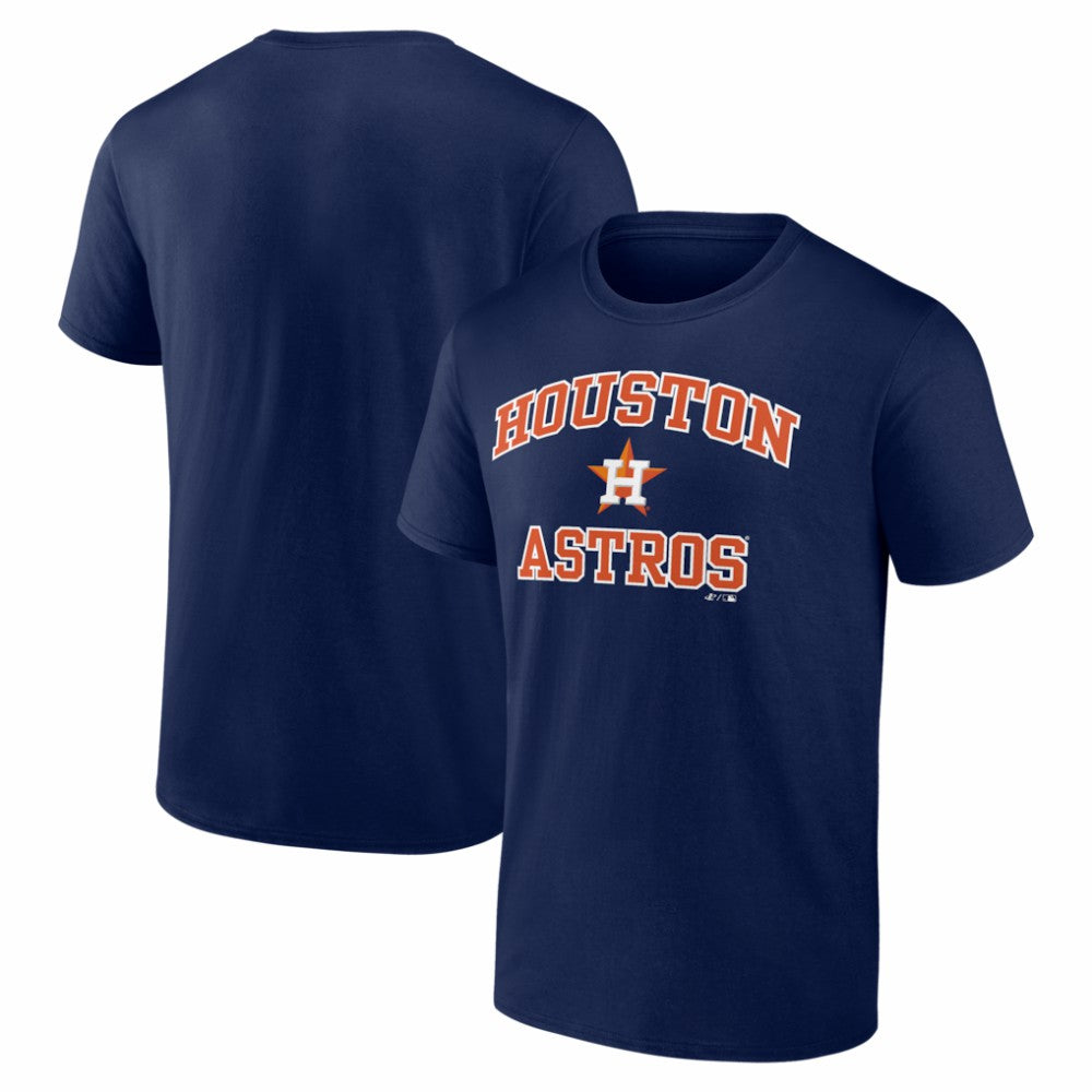 Houston Astros Logo Athletic Heart and Soul T-Shirt Navy