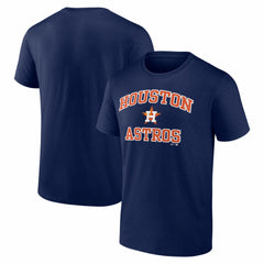Houston Astros Logo Athletic Heart and Soul T-Shirt Navy