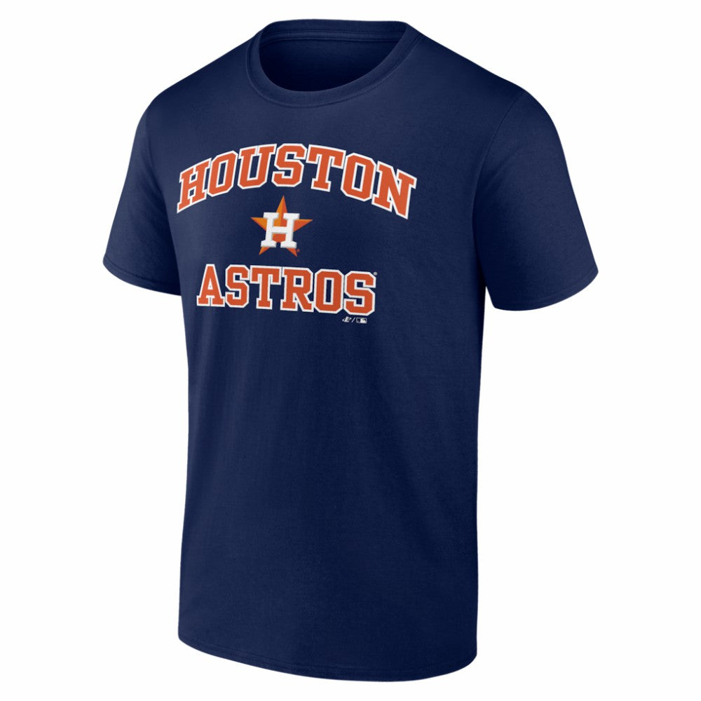 Houston Astros Logo Athletic Heart and Soul T-Shirt Navy