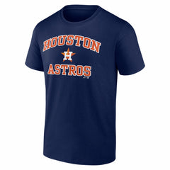 Houston Astros Logo Athletic Heart and Soul T-Shirt Navy