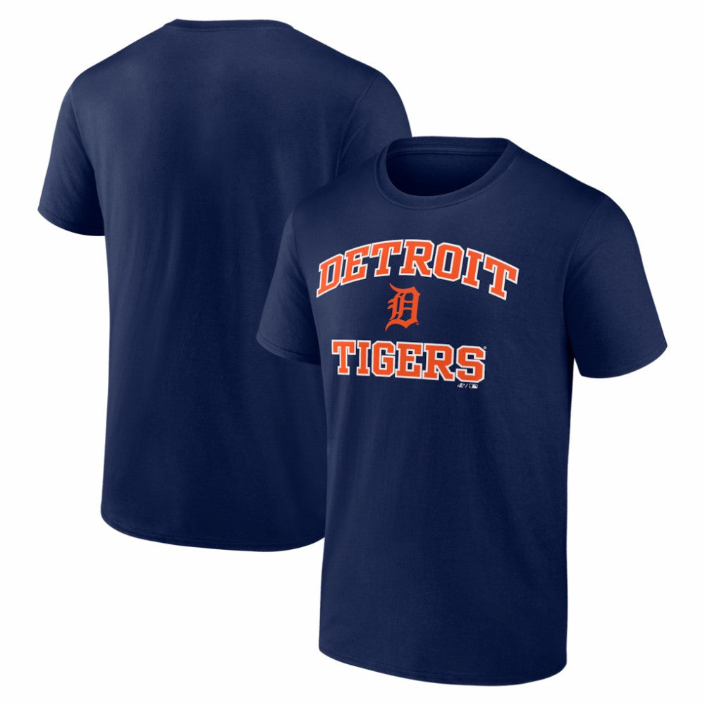 Detroit Tigers Logo Athletic Heart and Soul T-Shirt Navy