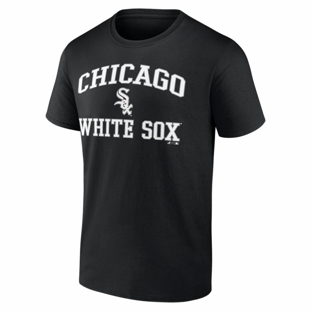 Chicago White Sox Logo Athletic Heart and Soul T-Shirt Black