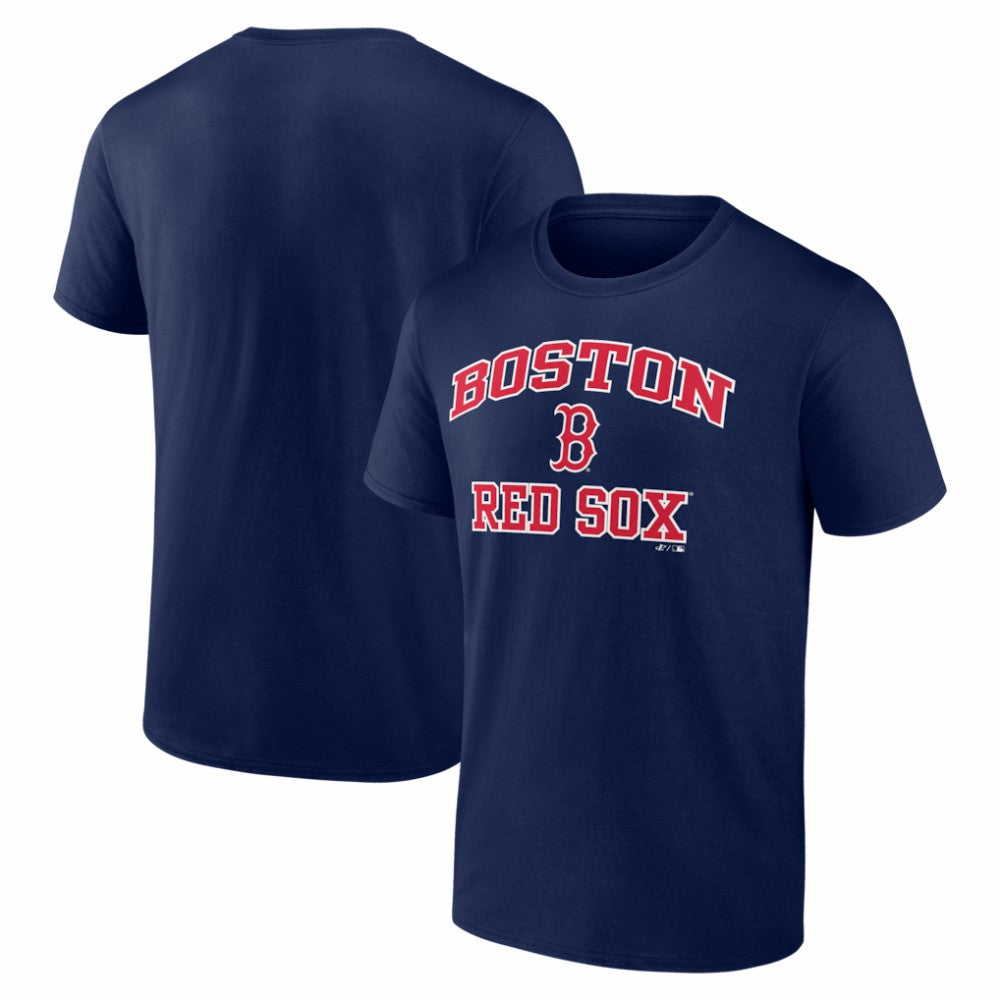 Boston Red Sox Logo Athletic Heart and Soul T-Shirt Navy