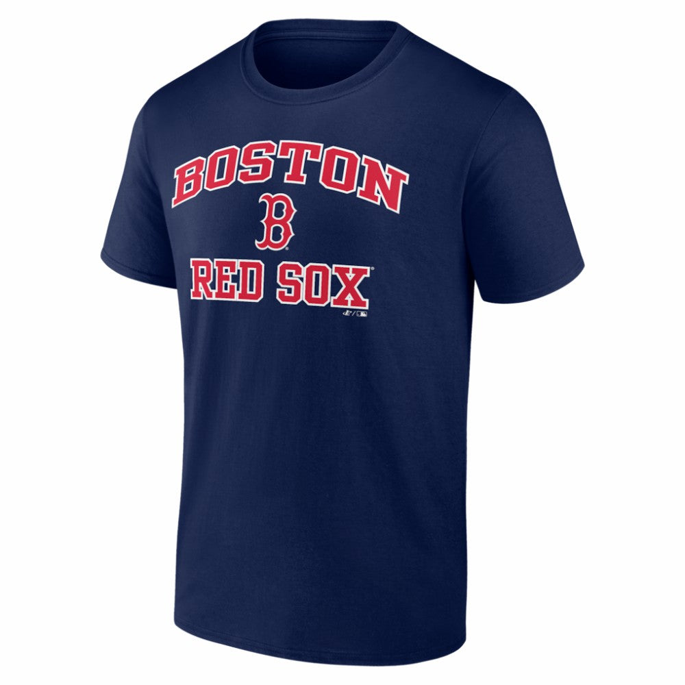 Boston Red Sox Logo Athletic Heart and Soul T-Shirt Navy