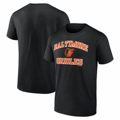 Baltimore Orioles Logo Athletic Heart and Soul T-Shirt Black