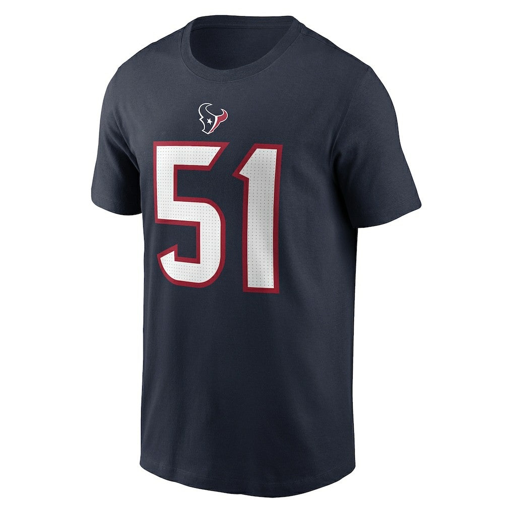 Will Anderson Jr. Houston Texans Player Name & Number T-Shirt - Navy on sale
