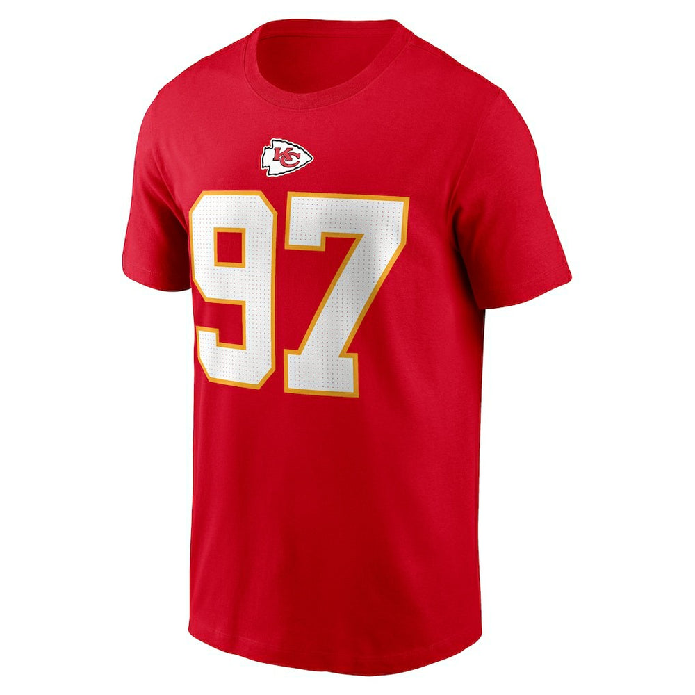 Felix Anudike-Uzomah Kansas City Chiefs Player Name & Number T-Shirt - Red for sale