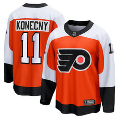 Travis Konecny Philadelphia Flyers Fanatics Home Breakaway Jersey - Orange Jerseys