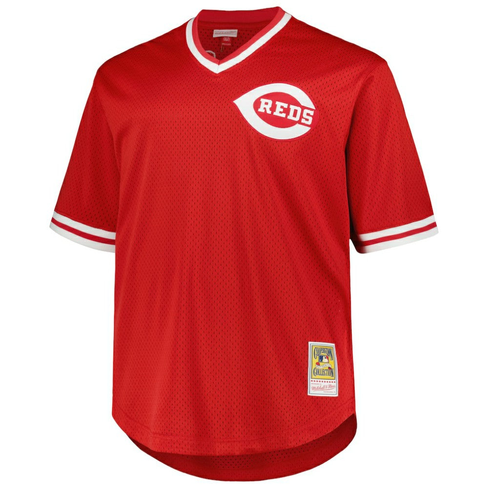 Pete Rose Cincinnati Reds 1984 Cooperstown Collection Mesh Pullover Jersey Red