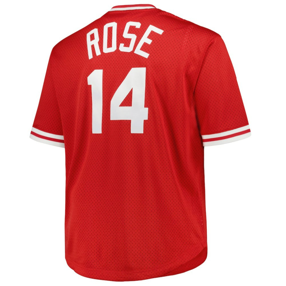 Pete Rose Cincinnati Reds 1984 Cooperstown Collection Mesh Pullover Jersey Red