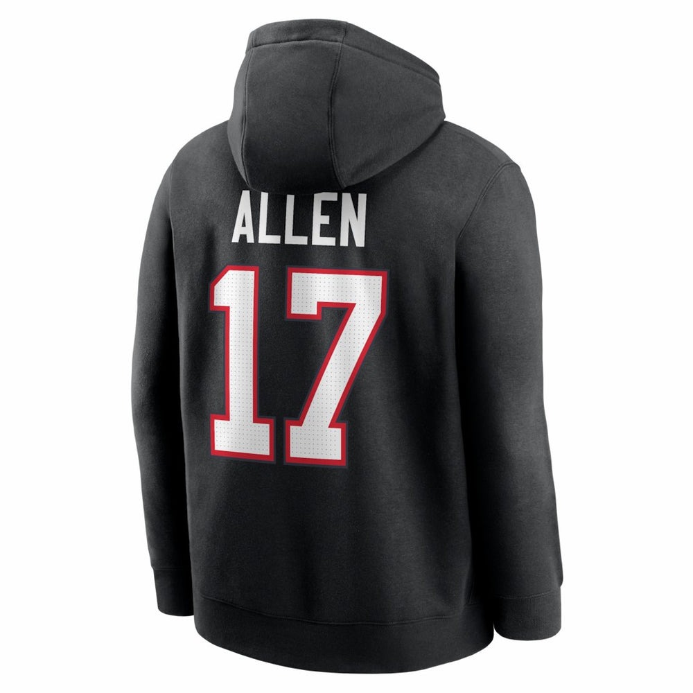 Josh Allen Buffalo Bills Name & Number Fleece Hoodie - Black for sale
