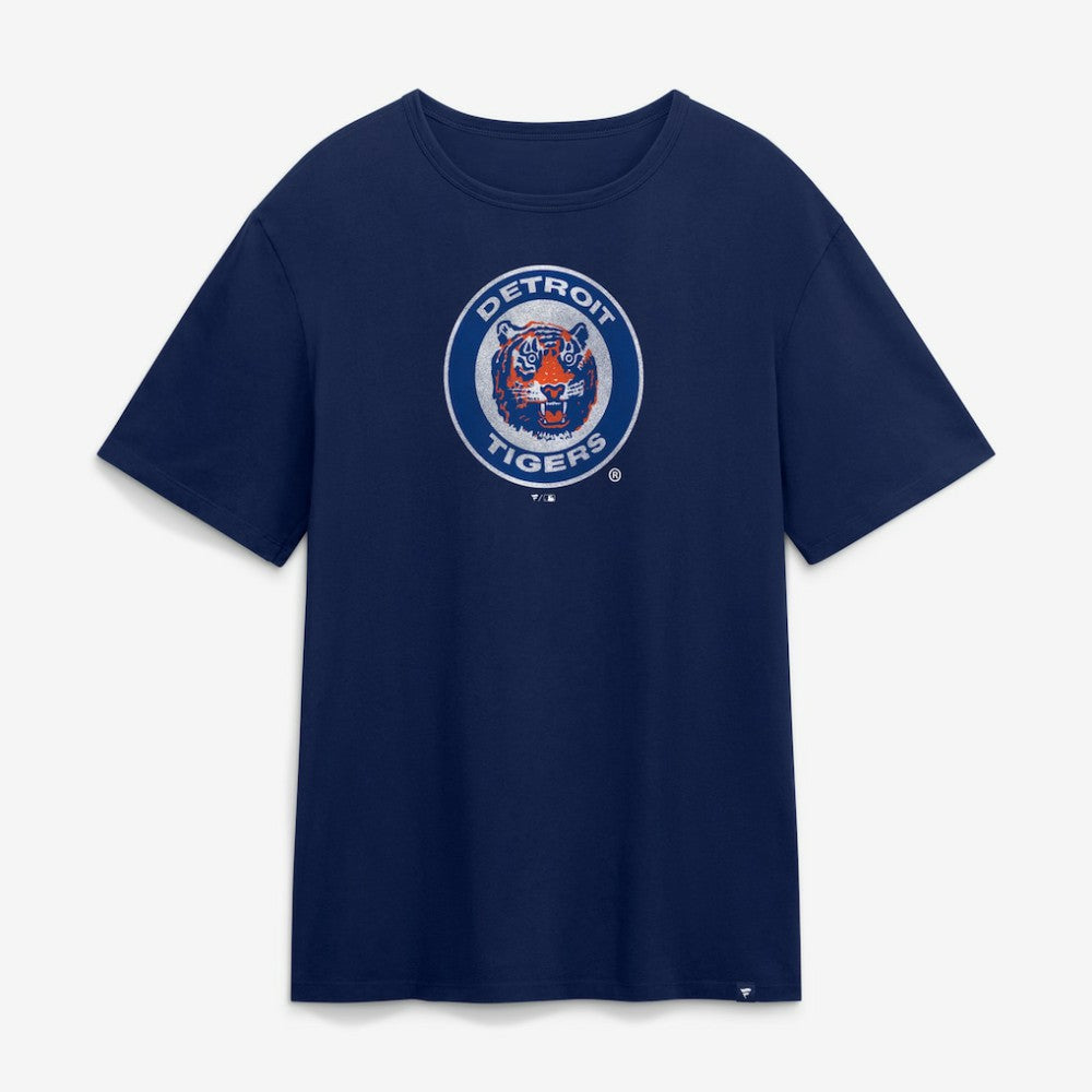 Detroit Tigers Vintage Logo Legacy T-Shirt Navy