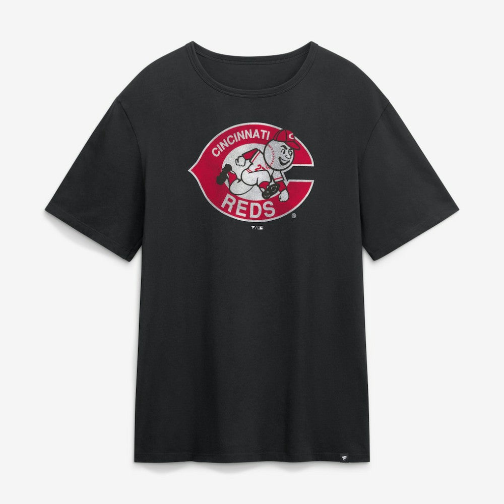 Cincinnati Reds Vintage Logo Legacy T-Shirt Black