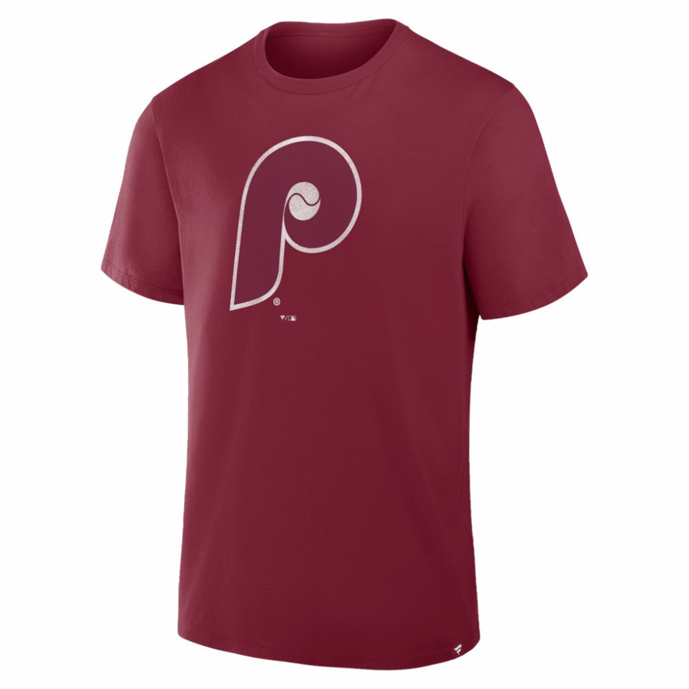 Philadelphia Phillies Vintage Logo Legacy T-Shirt Burgundy