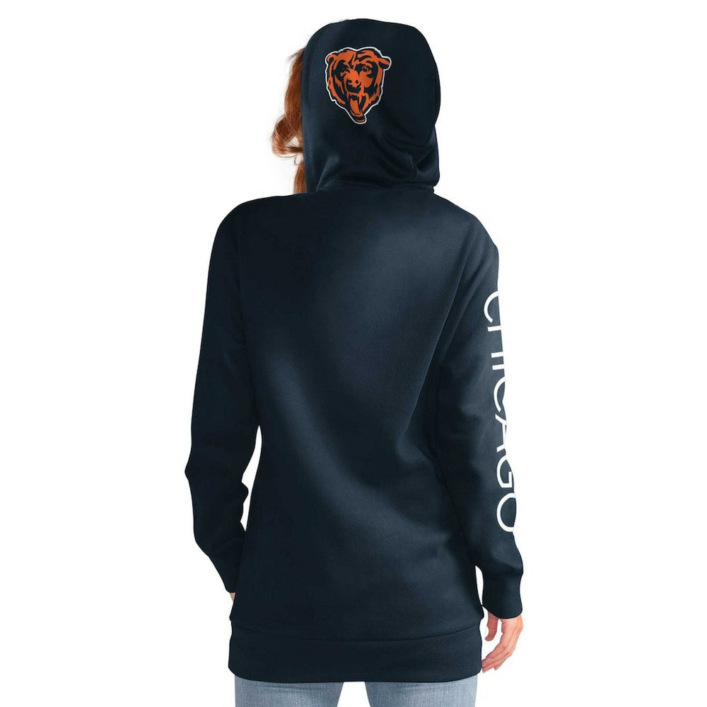 Chicago Bears G-III 4Her by Carl Banks Women's Extra Inning Pullover Hoodie - Navy for sale