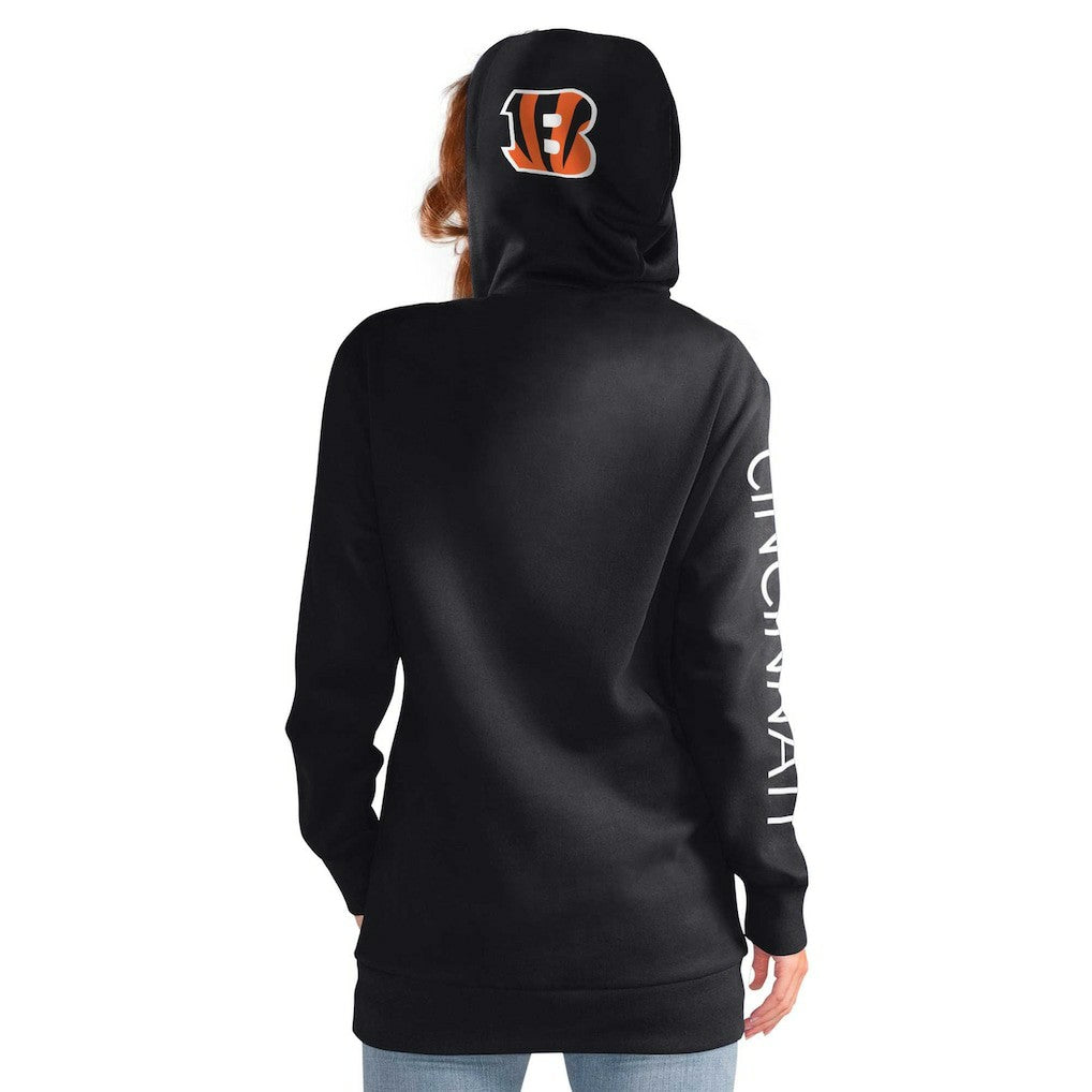 Cincinnati Bengals G-III 4Her by Carl Banks Women's Extra Inning Pullover Hoodie - Black discount