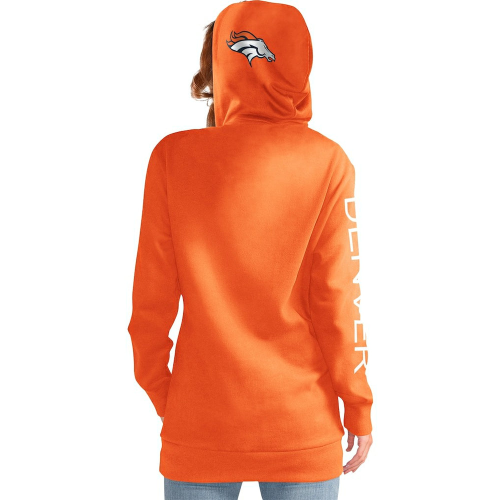 Denver Broncos G-III 4Her by Carl Banks Women's Extra Inning Pullover Hoodie - Orange online