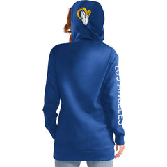 Los Angeles Rams G-III 4Her by Carl Banks Women's Extra Inning Pullover Hoodie - Royal discount
