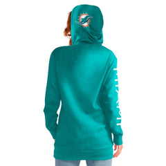Miami Dolphins G-III 4Her by Carl Banks Women's Extra Inning Pullover Hoodie - Aqua cheap