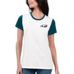 Philadelphia Eagles G-III 4Her by Carl Banks Women's Fashion Illustration T-Shirt - White/Midnight Green online