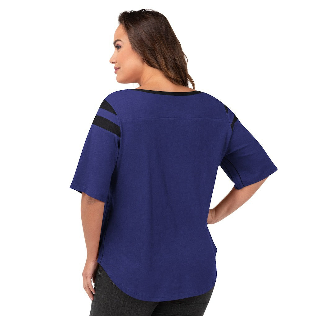 Baltimore Ravens G-III 4Her by Carl Banks Women's Plus Size Linebacker T-Shirt - Purple outlet